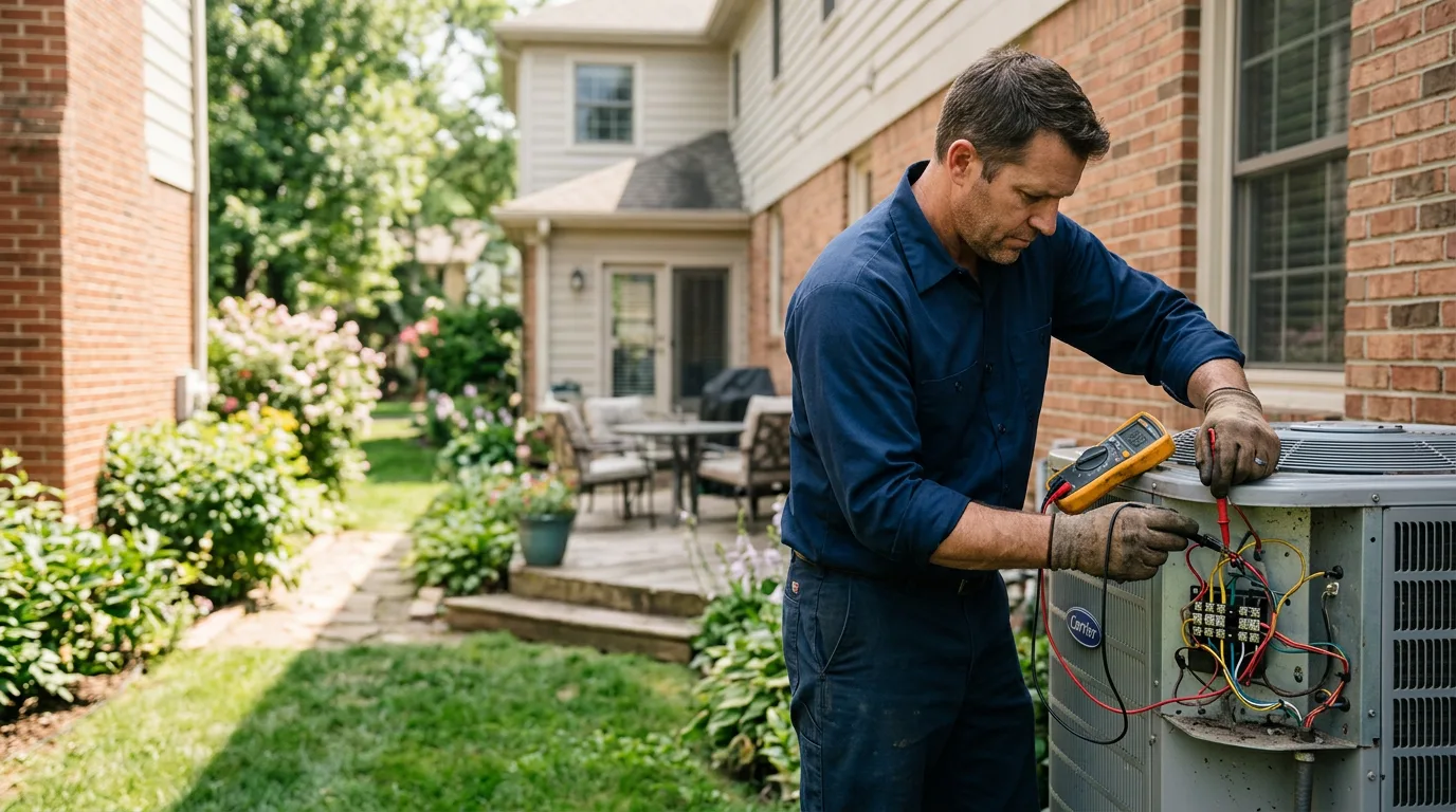HVAC technician working near Summit, AR
